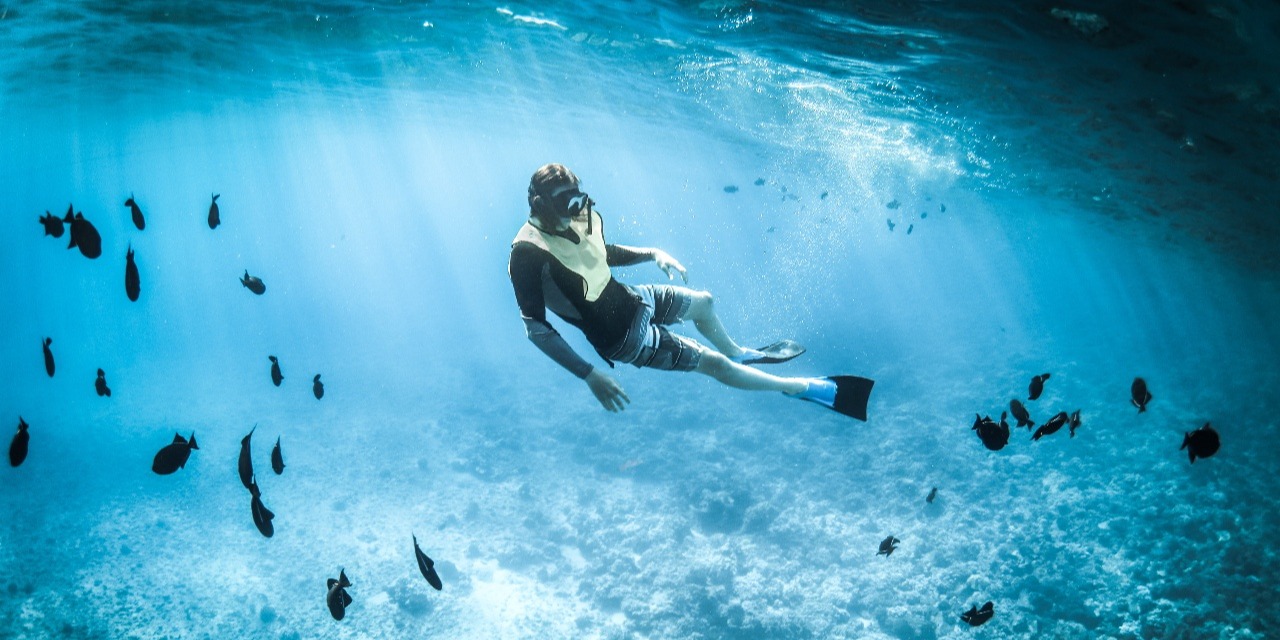 snorkeling in st Barth