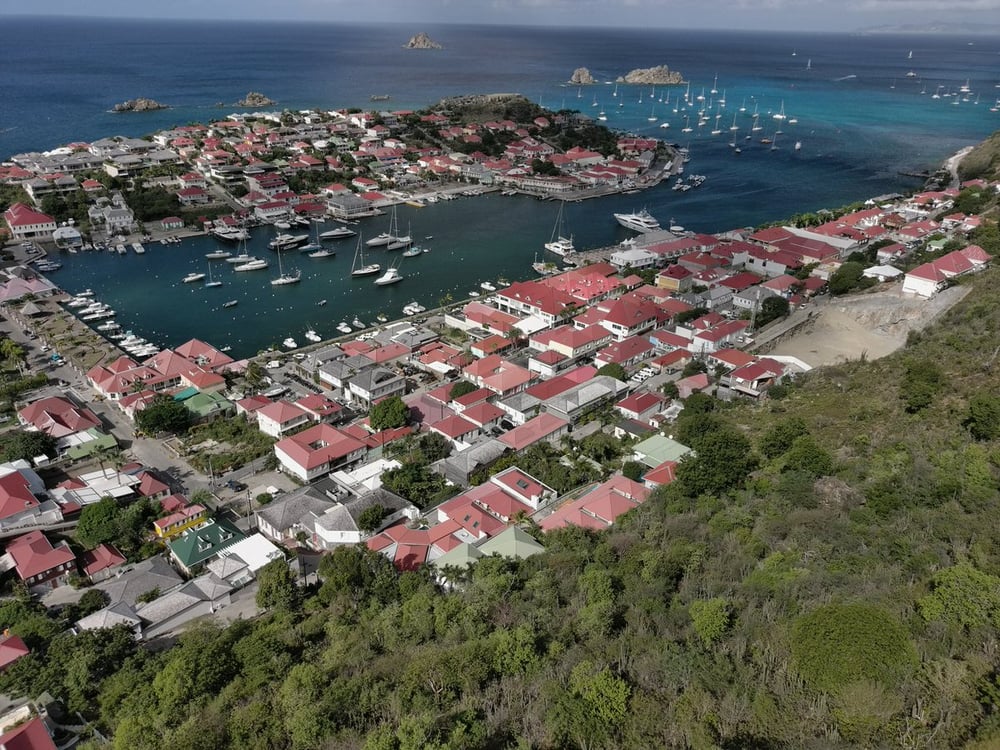 Gustavia St Barth from above