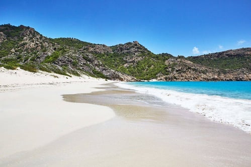 saline beach in st barths